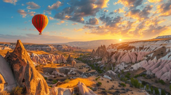 Quels sont les meilleurs itinéraires pour une randonnée dans les paysages lunaires de Cappadoce, Turquie?