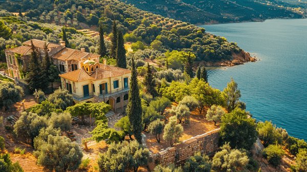 Peut-on trouver une villa en Grèce avec des cours de cuisine grecque et des visites de sites archéologiques?