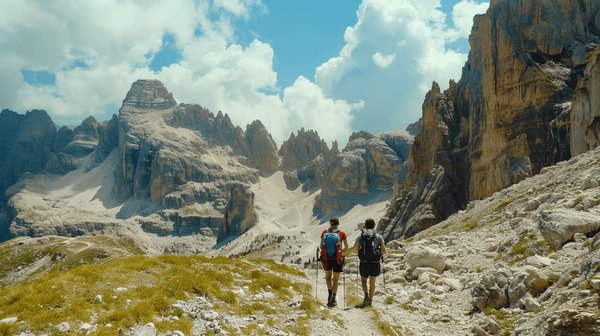 Quelles sont les options de location pour des vacances axées sur la randonnée dans les Dolomites?